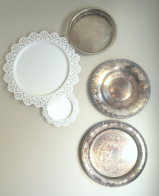 Silver and Ikea Plate wall on seelindsay.com